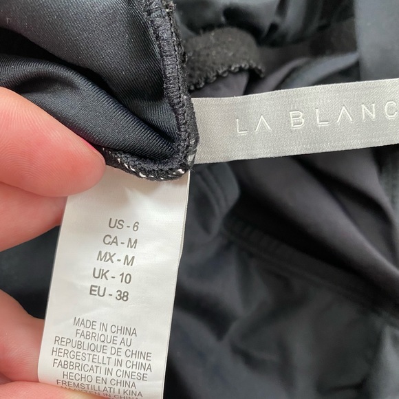 Lace Front Black One Piece La Blanca Low Cut - Picture 7 of 10